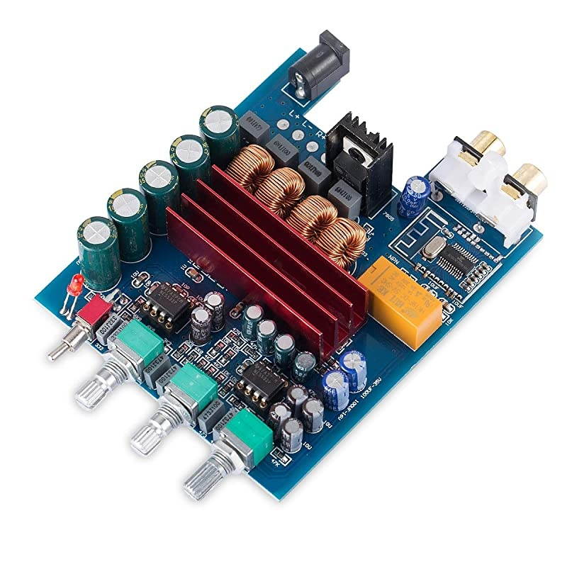 200W Bluetooth 42 Power Amplifier Board 2 Channel Digital Amp TPA3116D2 HiFi Stereo Audio Receiver Home Speaker Treble Bass Control