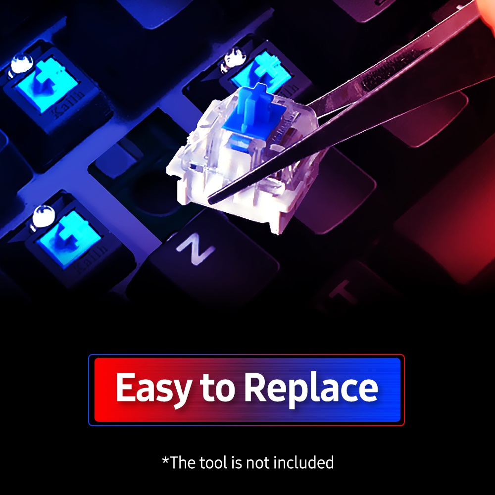 General Mechanical Keyboard Shaft Switch Replaceable Mechanical Keyboard Switch OUTMU Mechanical Black Switch 30PCS