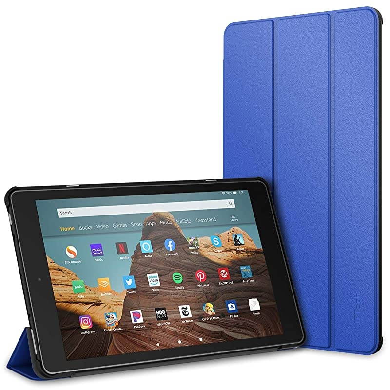 Case for  Fire HD 10 Tablet 101 7th 9th Generation 2017 Release 2019 Release Smart Cover with Auto SleepWake Blue