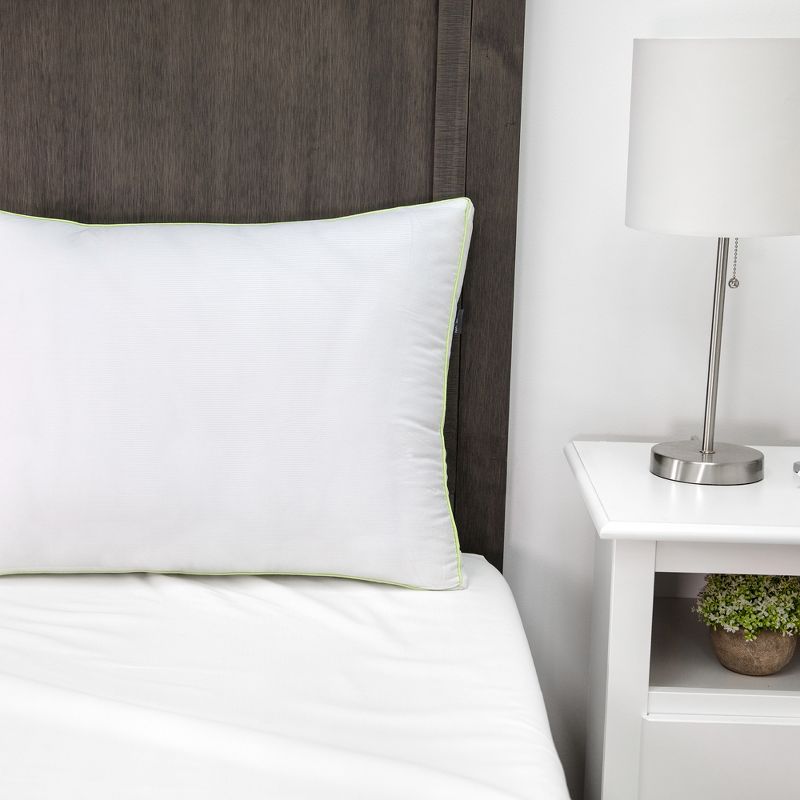 Downlite Soft White Goose Down Hypoallergenic Pillow &ndash; Perfect for Stomach Sleepers Standard