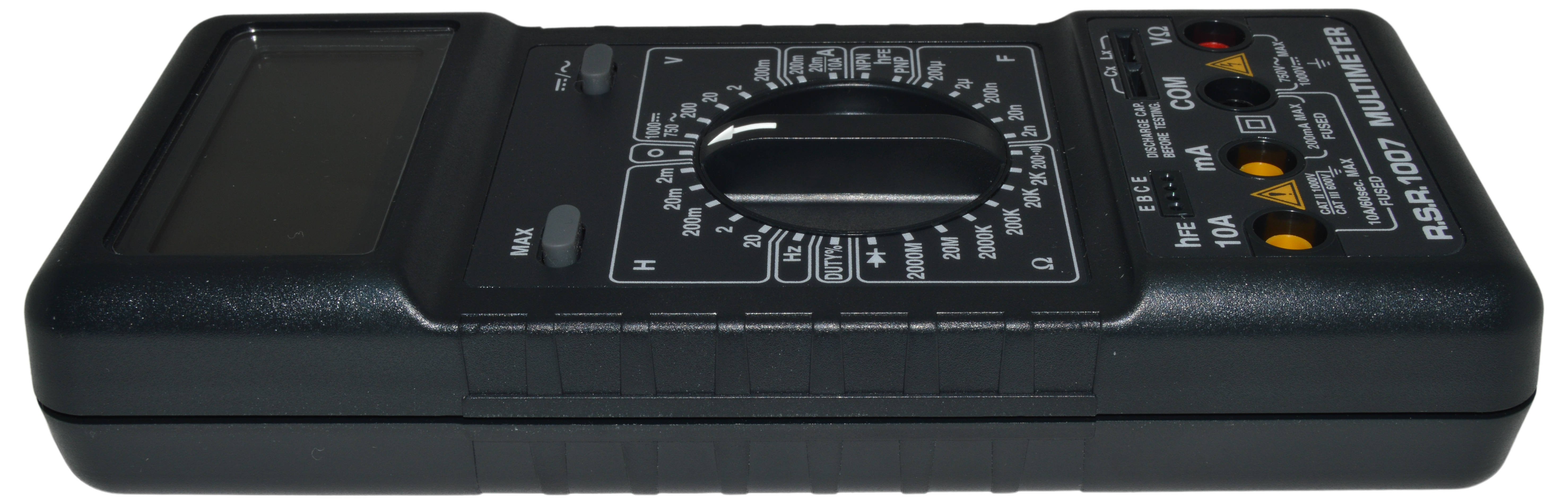 Digital Capacitance & Inductor Multimeter with Battery and Spare Fuse