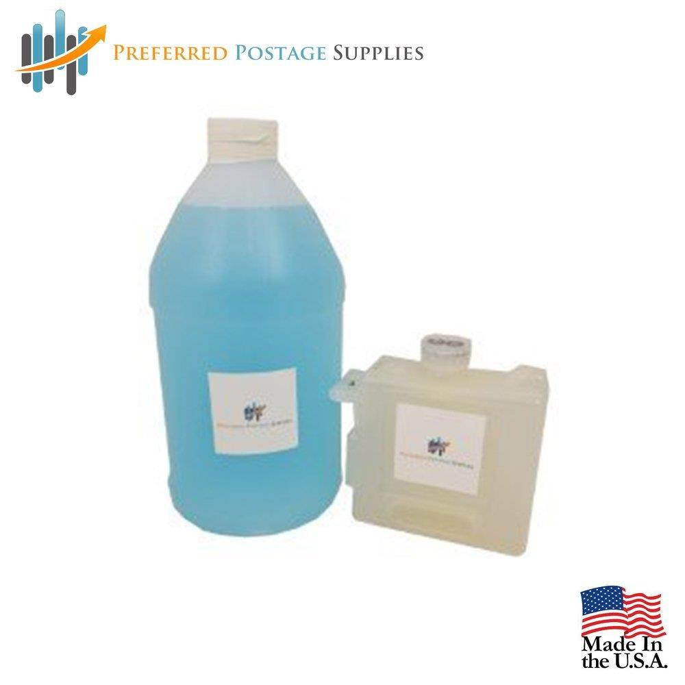 Pitney Bowes Compatible 772-2 Black Ink Tank for DM Infinity Series (Twin Pack)+ 1 Half Gallon of Sealing Solution