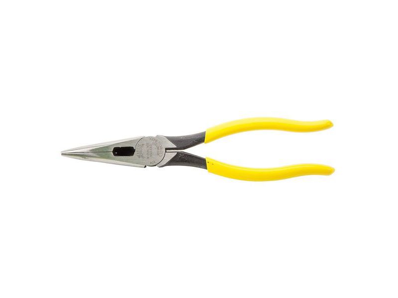 KLEIN TOOLS D203-8 Pliers, Long Nose Side-Cutters, 8-Inch