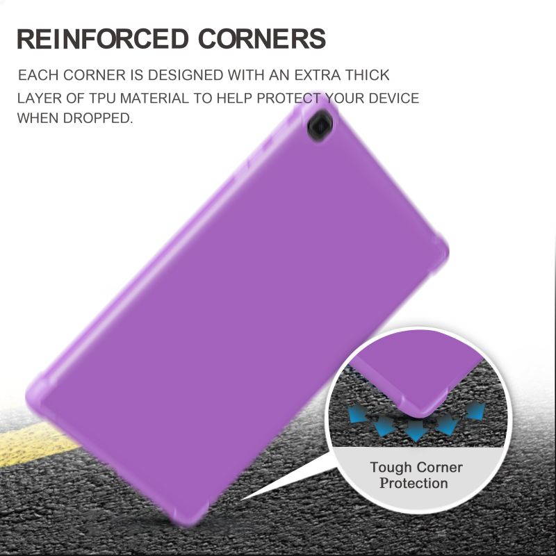 KIQ Slim & Lightweight Premium TPU Skin Case Cover for Samsung Galaxy Tab A7 10.4 2020 T500 SM-T500 [Black]