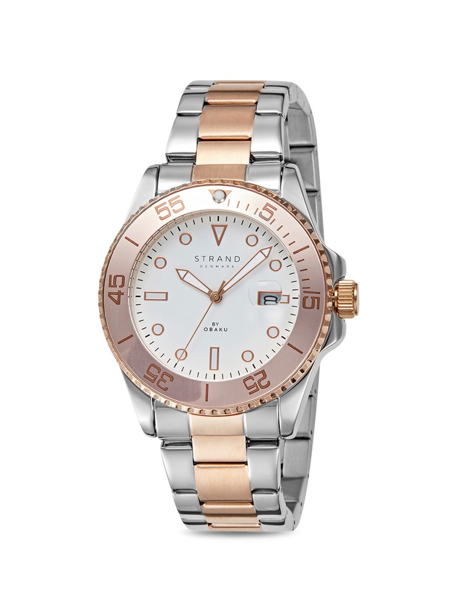 Strand By Obaku S727GDZWSH Bondi Cherrywood Analog Watch for Men