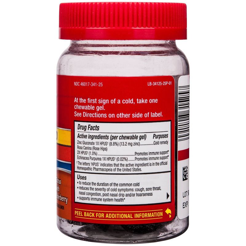 Cold-Eeze Plus Defense Citrus with Elderberry Chewable Gels - 25ct