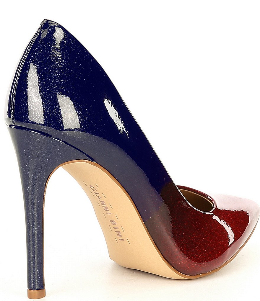 Gianni Bini IvyyaTwo Tone Ombre Patent Pointy-Toe Pumps