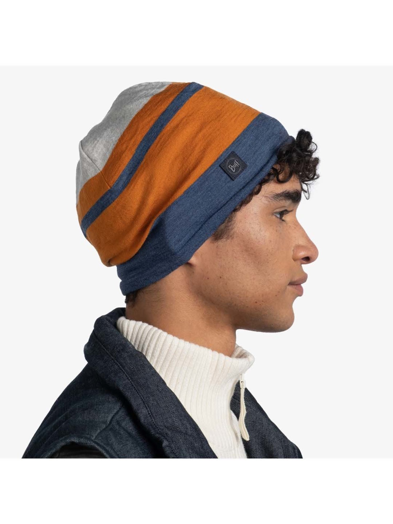 BUFF Merino Move Multicolor Striped Beanies