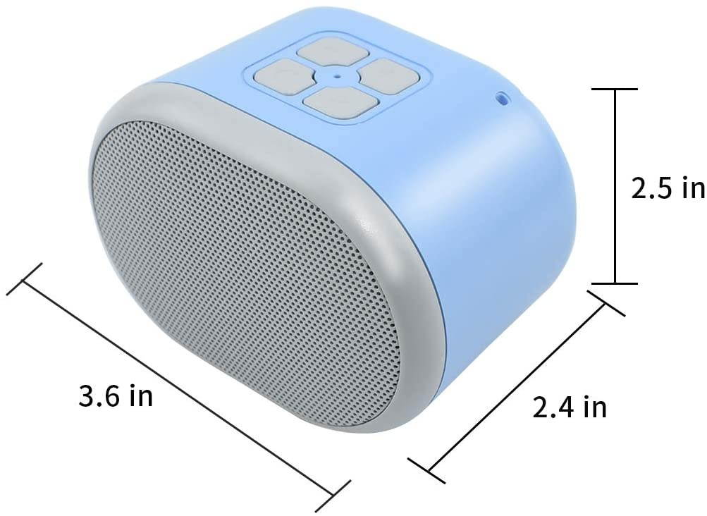 Bluetooth Speaker, Suliper Portable Wireless Bluetooth Speakers Q1 with High-Def Stereo Sound with HD Sound/Bluetooth 5.0 / TF Card/FM AUX Support, Speaker for Home, Outdoors, Travel, School Blue
