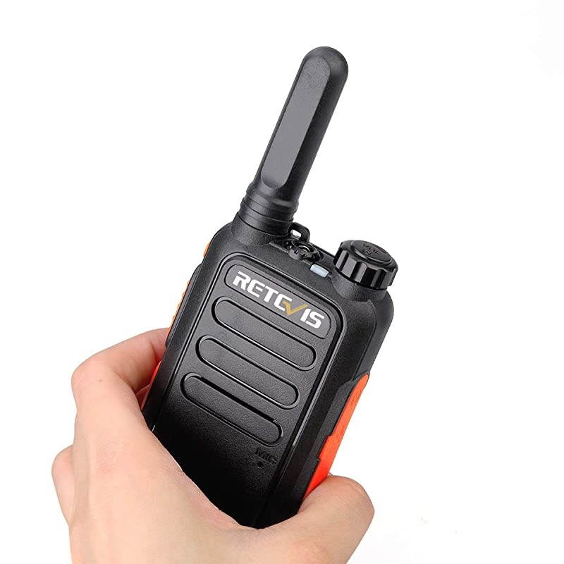 RT69 Rechargeable Walkie Talkies for Adults2 Way Radio Long RangeVOX Flashlight Portable Small MiniTwo Way Radios with EarpieceCamping Community Hiking4 Pack