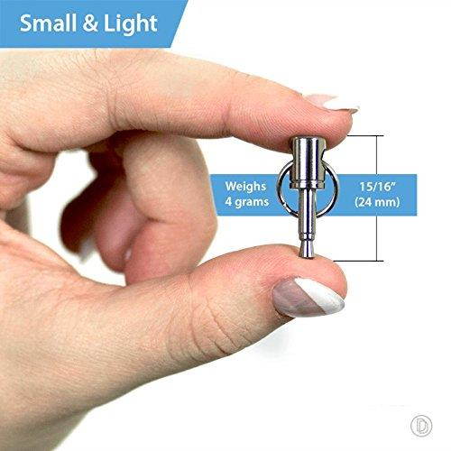 Dongle Dangler Keychain Accessory - Compatible with Pixel or iPhone Headphone Adapter Cables - Holds Your Cable on Your Keychain