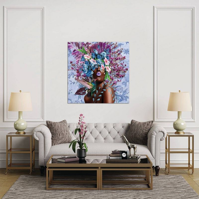 Women in Bloom Purplicious by Yvonne Coleman Burney Unframed Wall Canvas - iCanvas