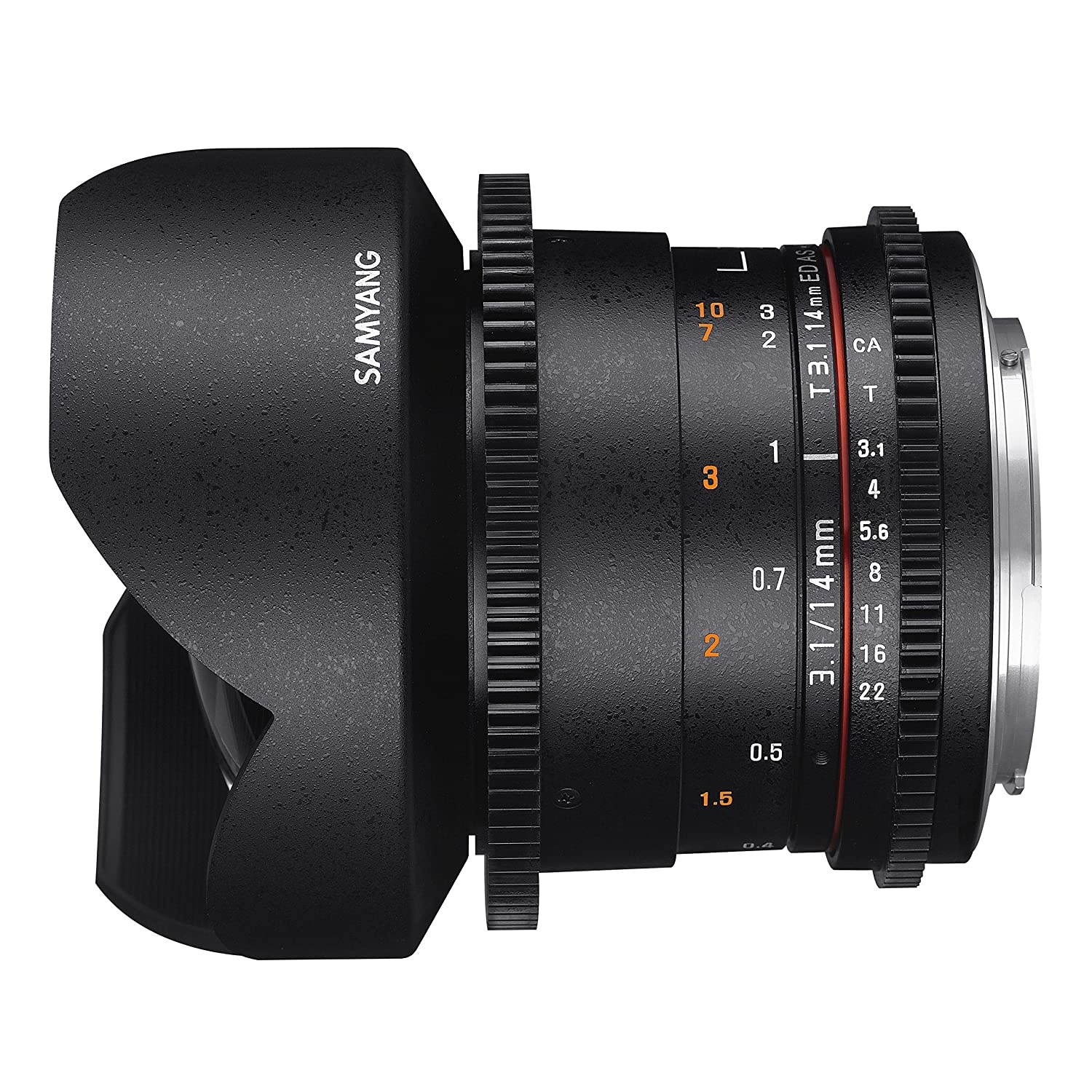 Samyang SYDS14M-NEX VDSLR II E mount 14mm T3.1 Wide-Angle Cine Lens for Sony Alpha Cameras