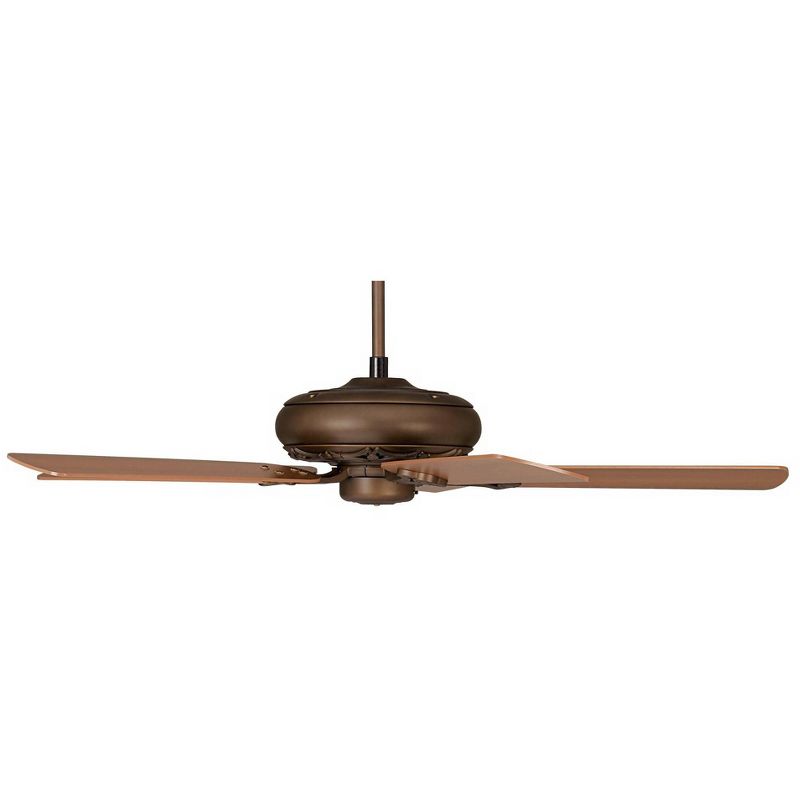 52" Casa Vieja Rustic Ceiling Fan Oil Rubbed Bronze Walnut Cherry for Living Room Kitchen Bedroom Family Dining