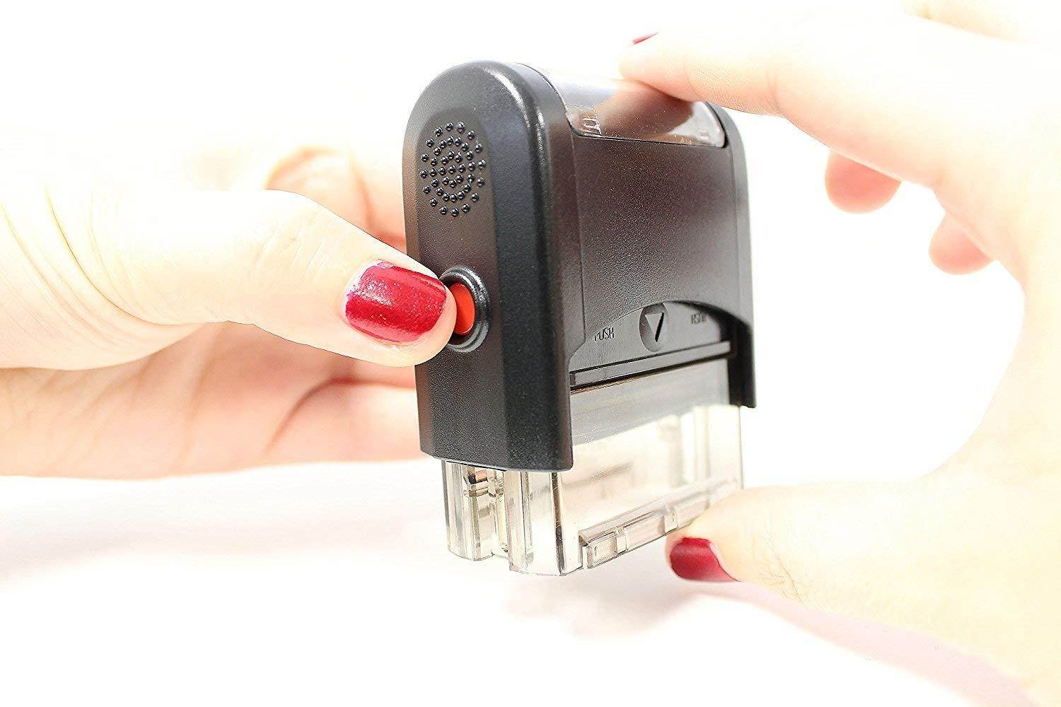 VOID Self Inking Rubber Stamp - Red Ink