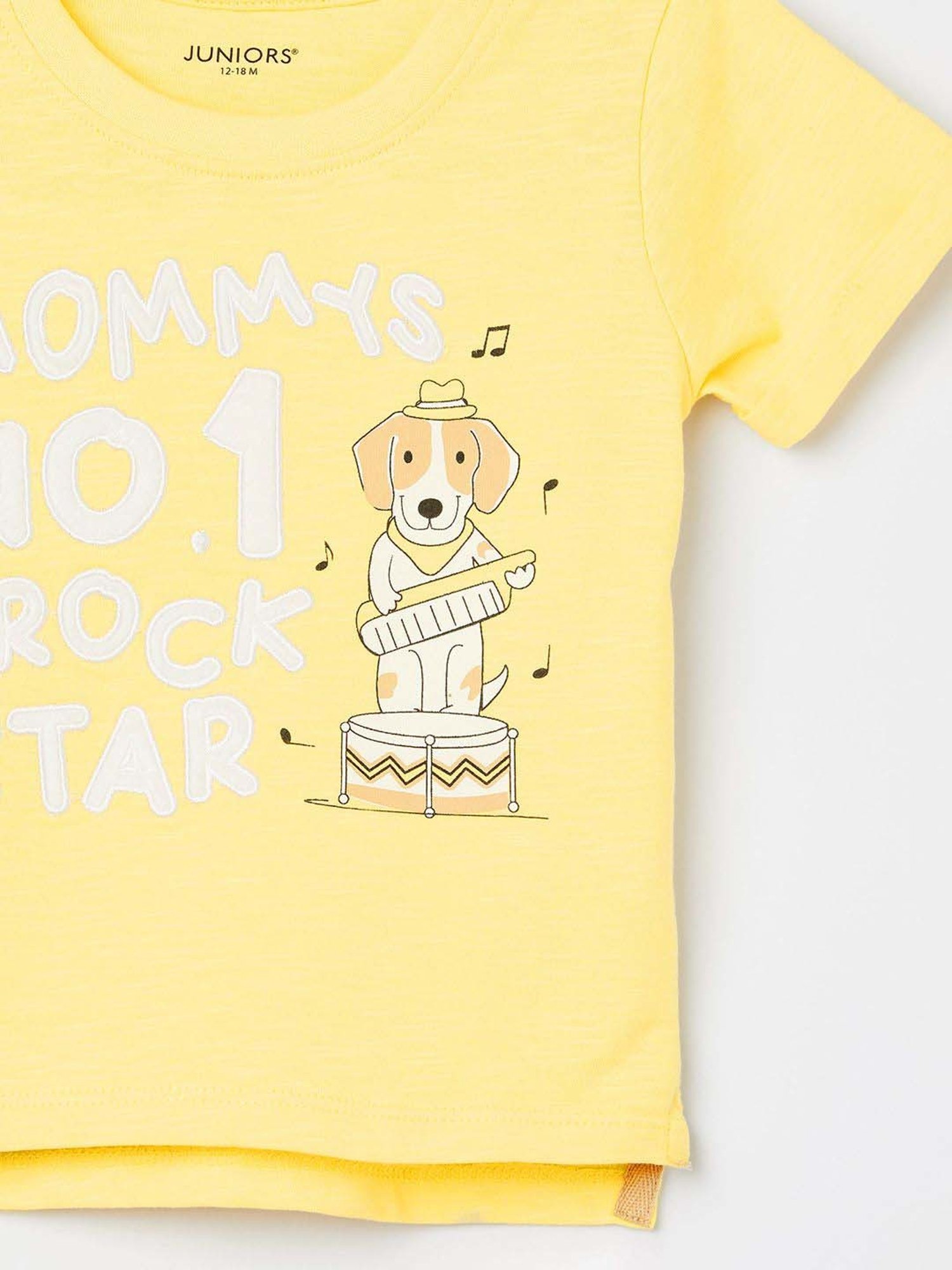 Juniors by Lifestyle Boys Yellow Cotton Printed T Shirt