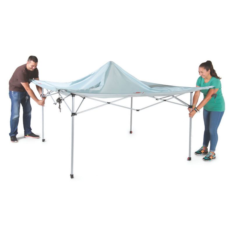 Caravan Canopy Domain 10 x 20 Foot Straight Leg Instant Canopy Tent Set, Black