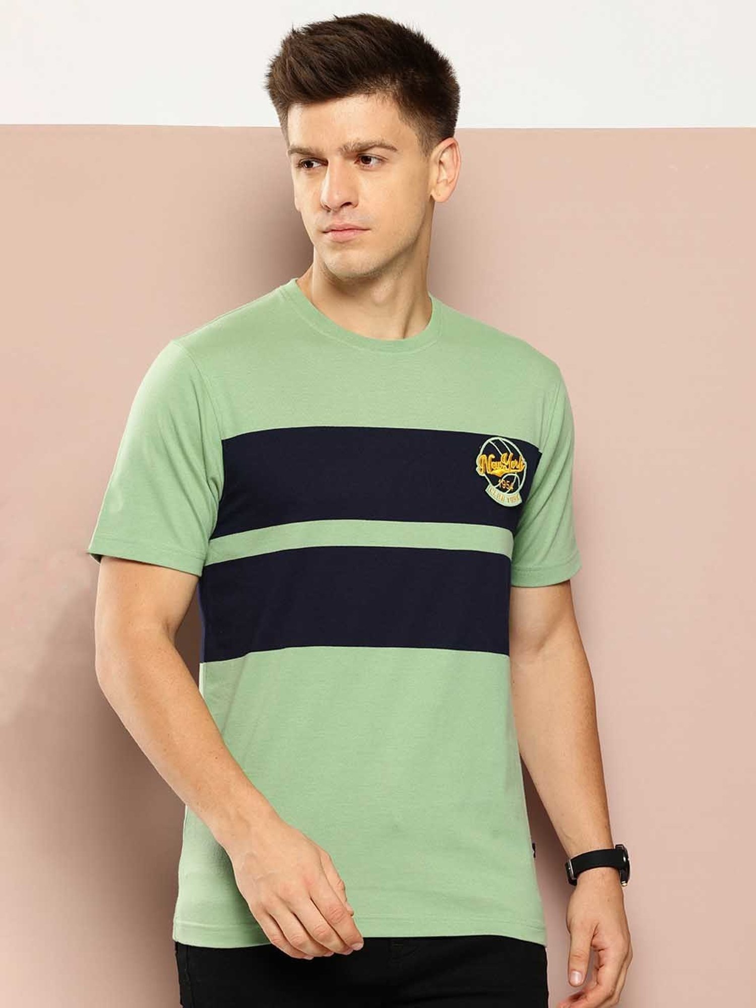 Club York Green Regular Fit T-Shirt