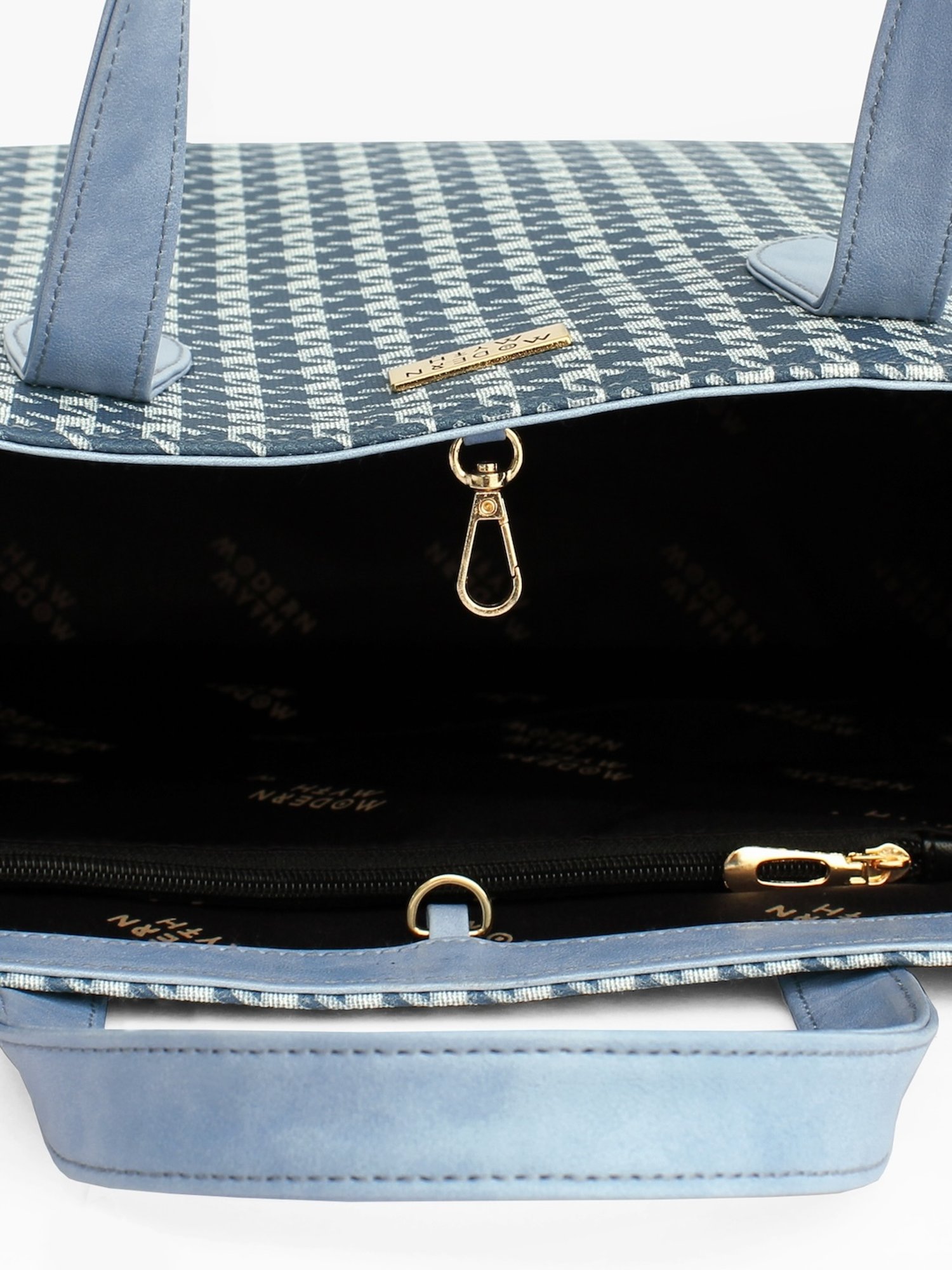 Modern Myth Cosmic Blue Textured Large Tote Bag