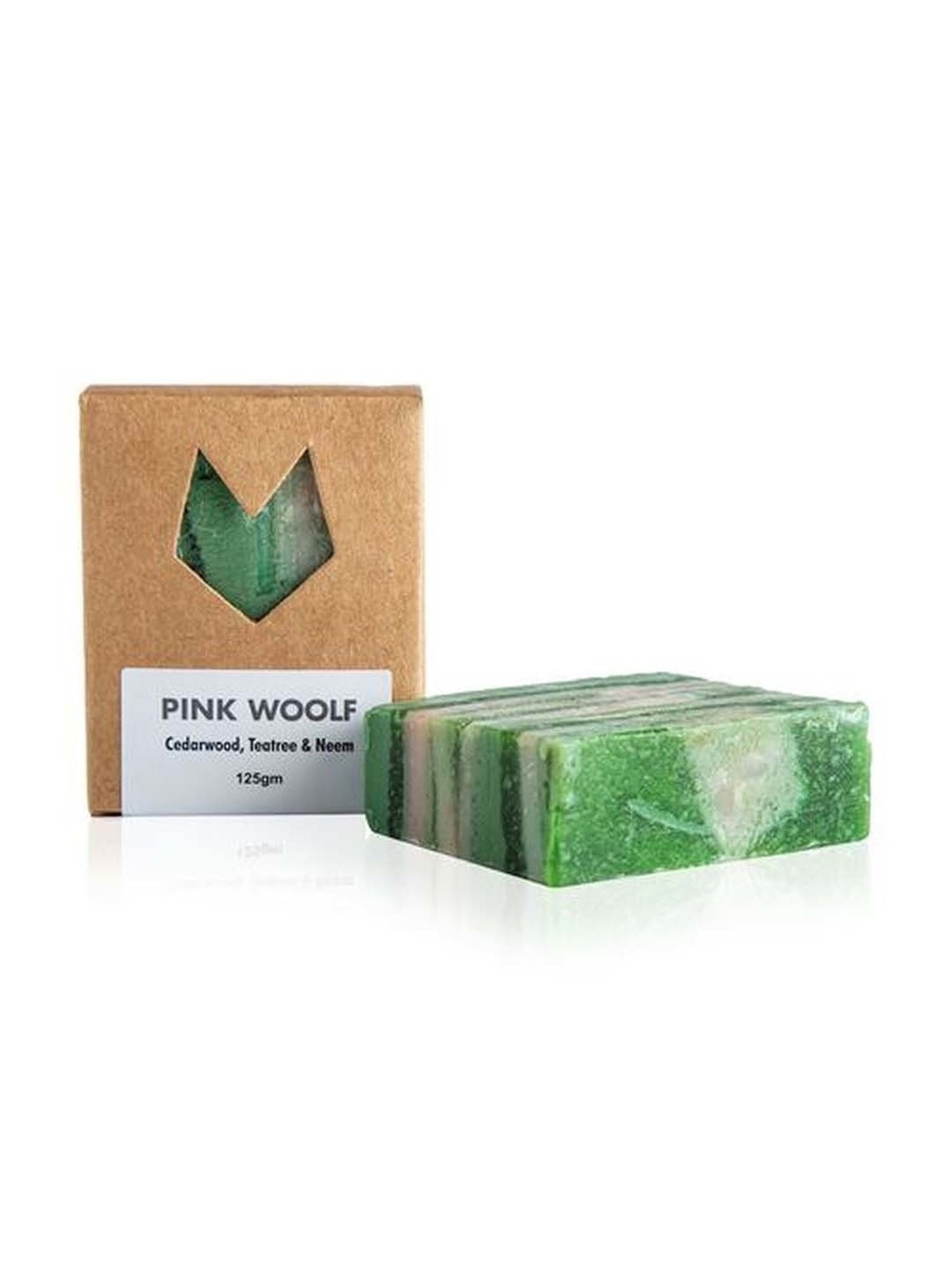 Pink Woolf Organic Bath Soap Bar Cedarwood, Teatree and Neem - 125 gm