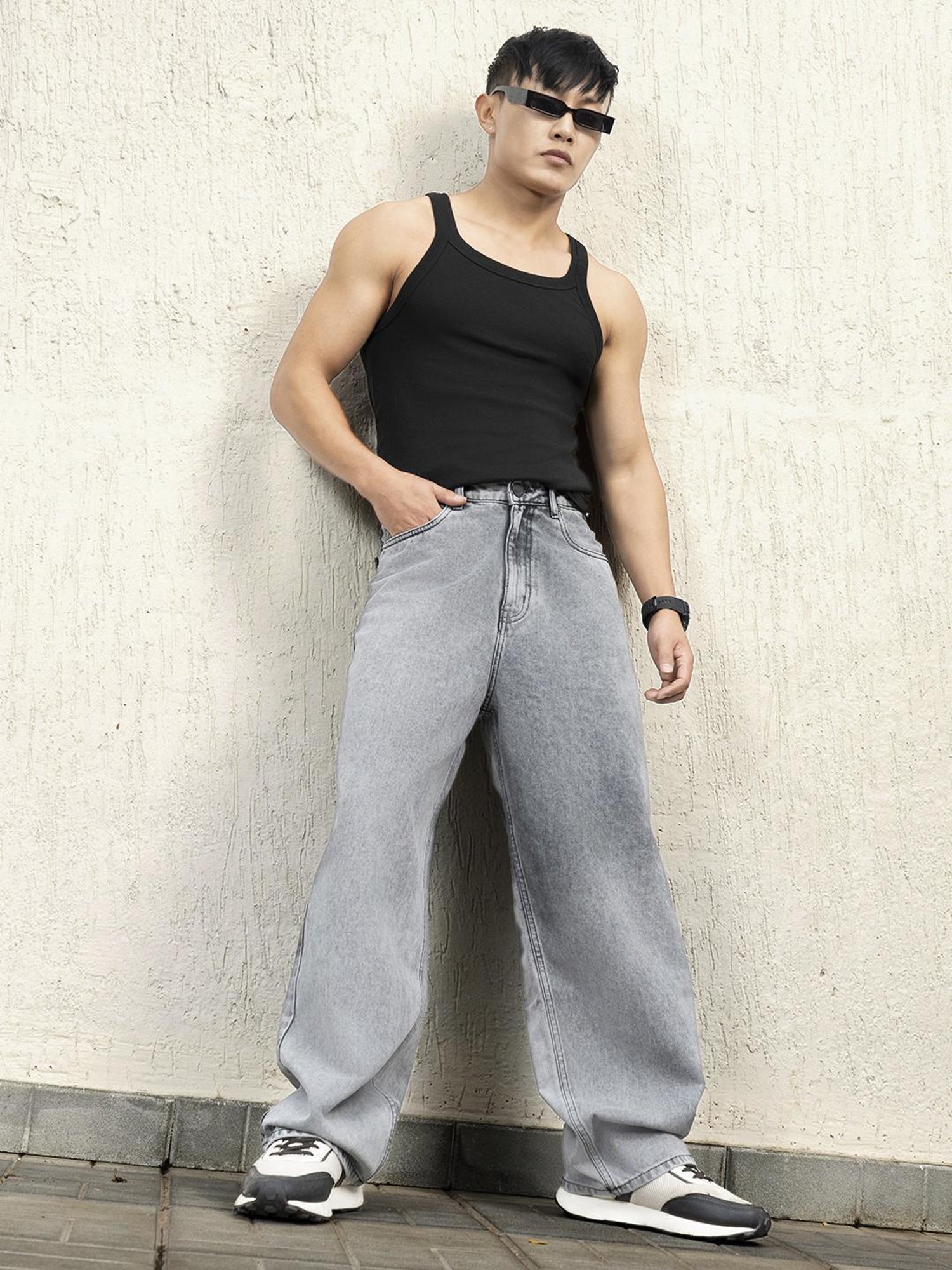 Hubberholme Men Cotton Long Sleeves Oversized Checked Double Pocket Shirt 183