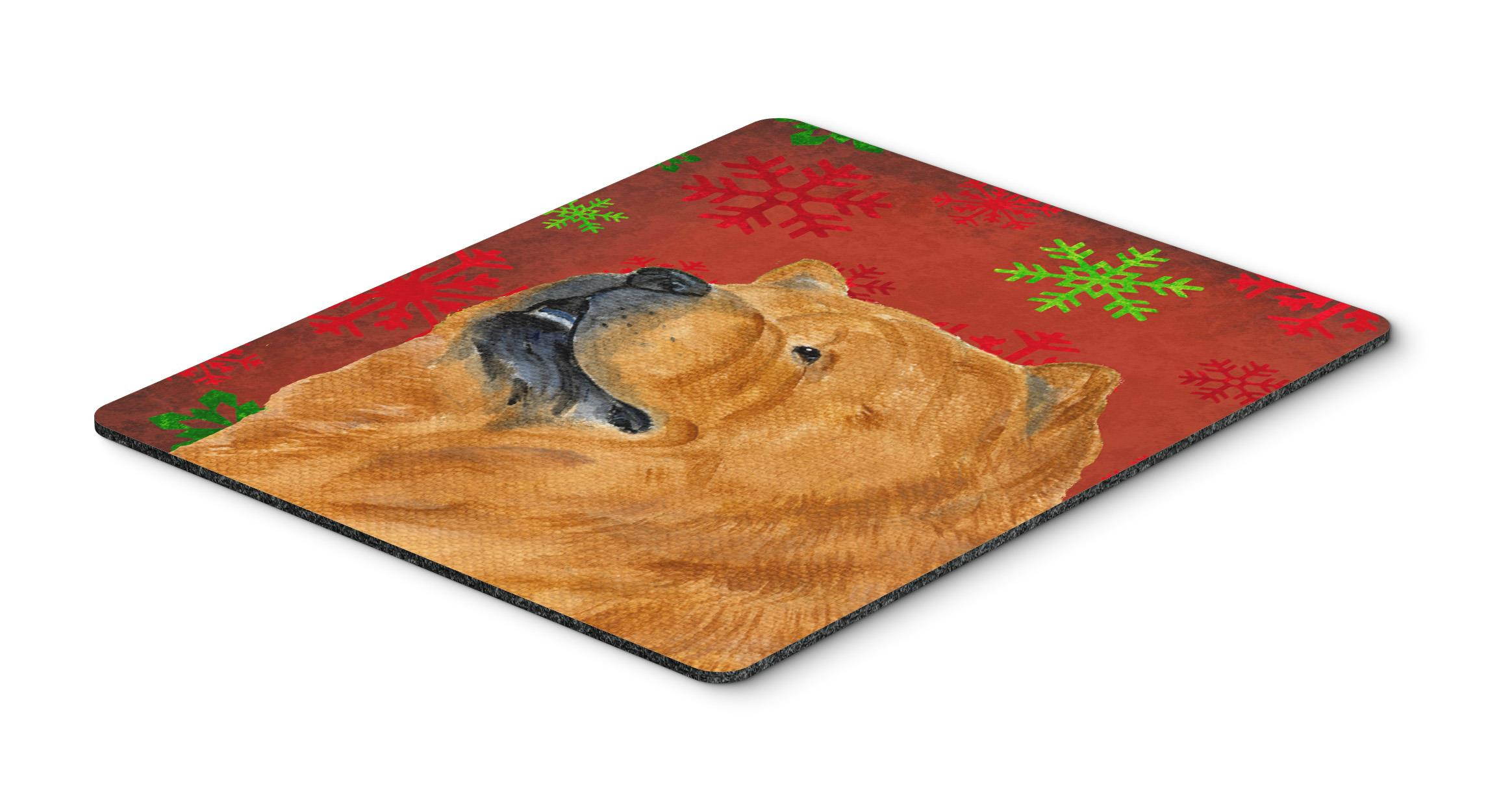 Chow Chow Snowflakes Holiday Christmas Mouse Pad, Hot Pad or Trivet