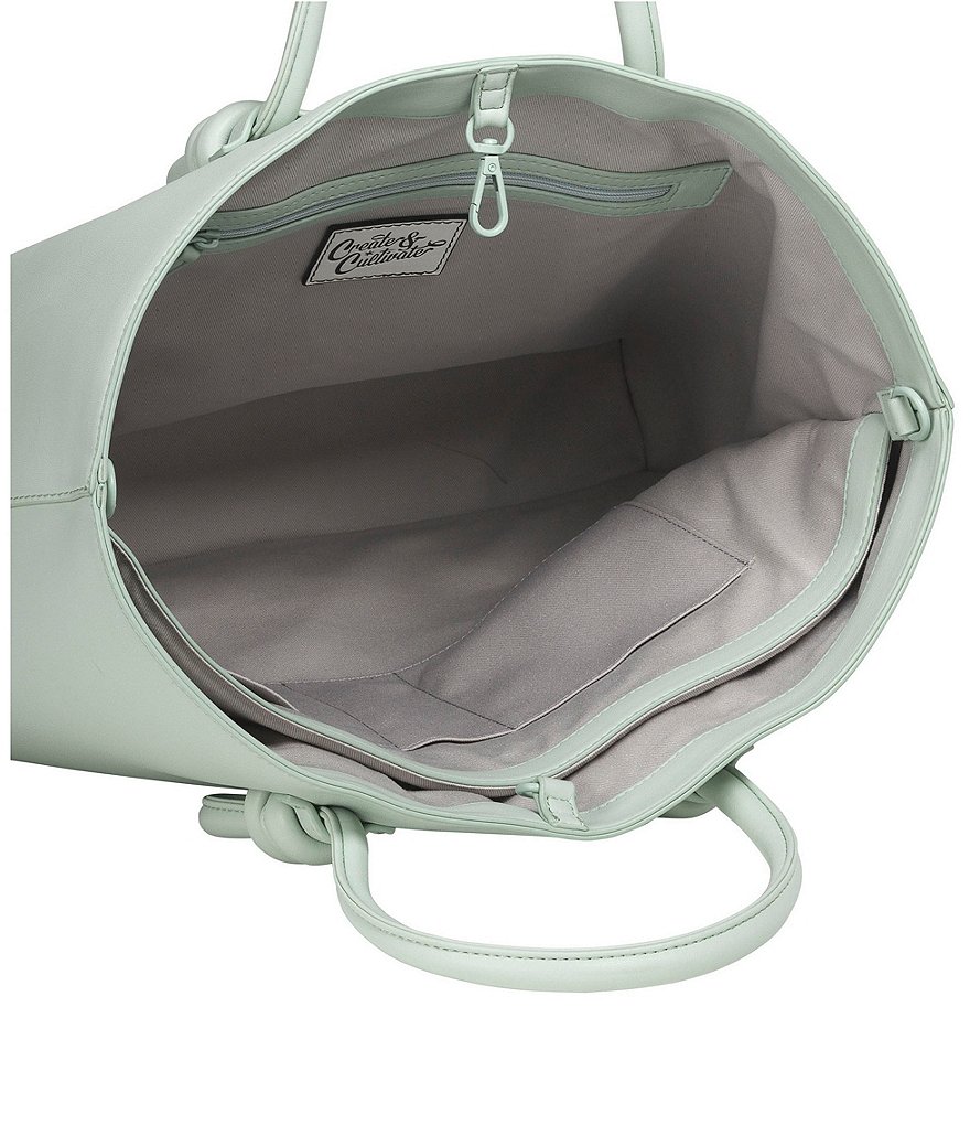 Create & Cultivate Essential Vegan Leather Tote Bag