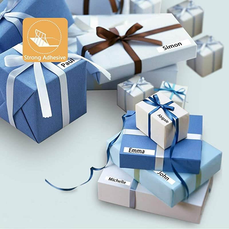 Compatible Label Tape Replacement for Dymo Letratag Refills 10697 91330 S0721510 for Dymo LetraTag Label Makers Black on White12mm 12inch x 13ft 4m2Pack