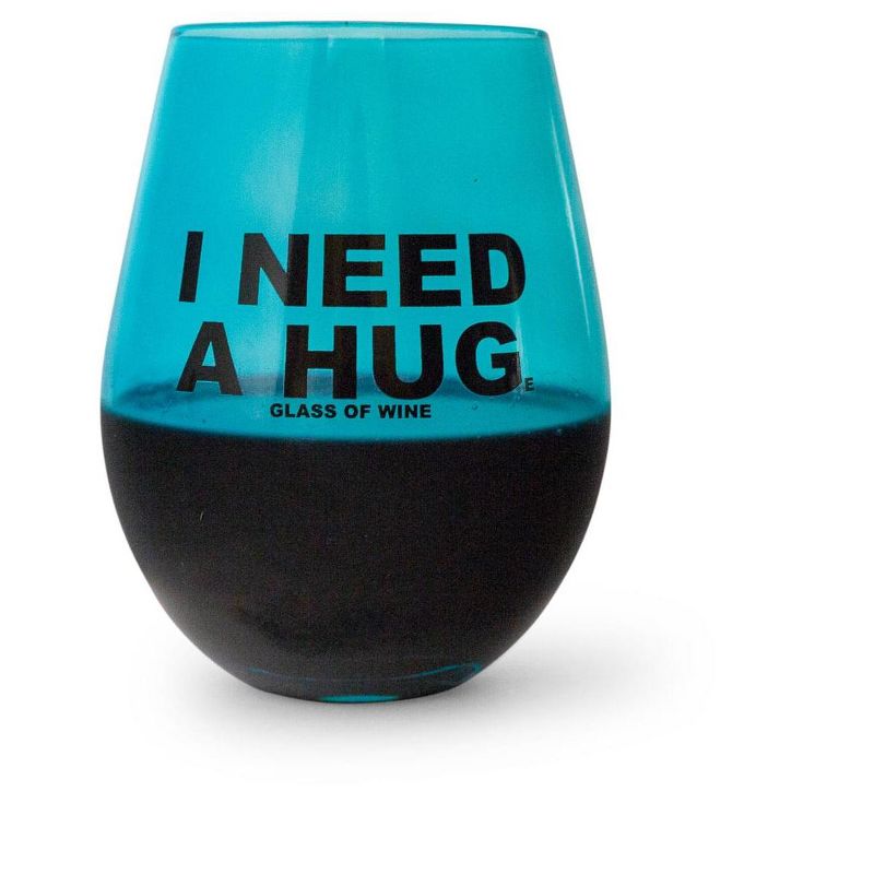 Toynk "I Need A HUGe Glass Of Wine" Stemless Wine Glass | Holds 20 Ounces