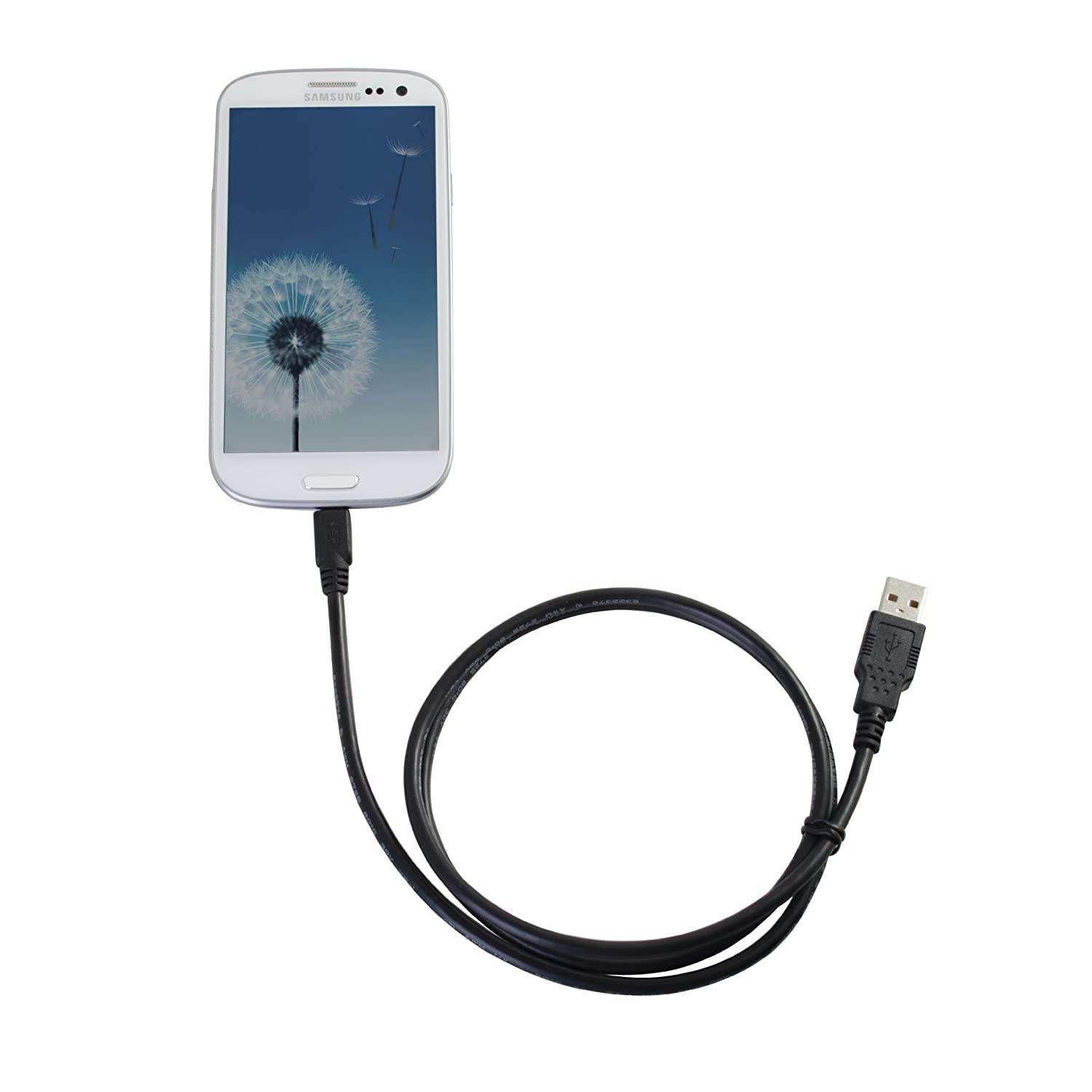C2G 24900 Samsung Galaxy Charge and Sync Cable, Black (6 Feet, 1.82 Meters)