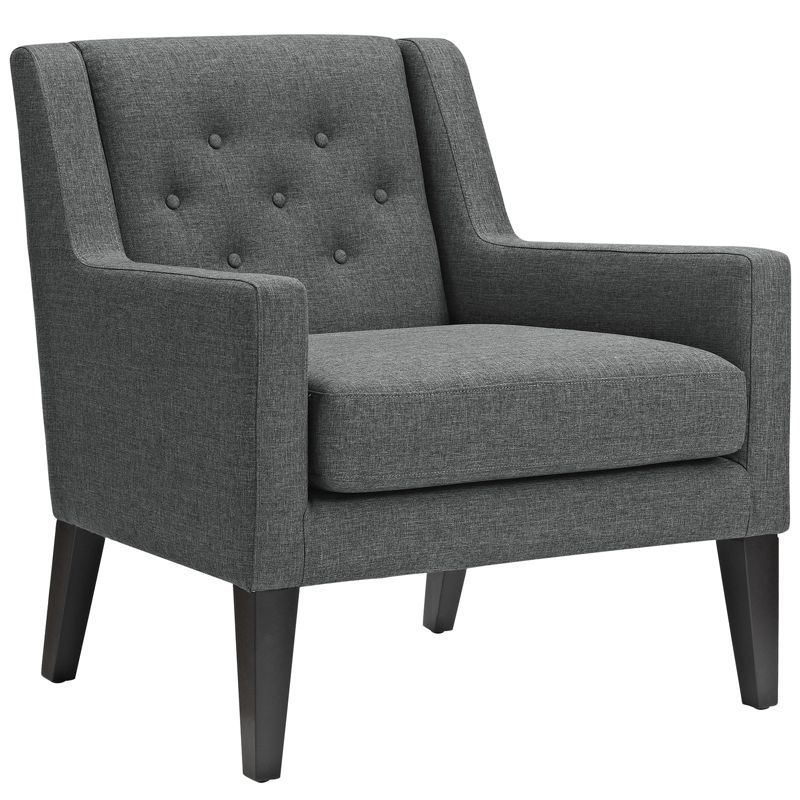 Earnest Upholstered Fabric Armchair Gray - Modway