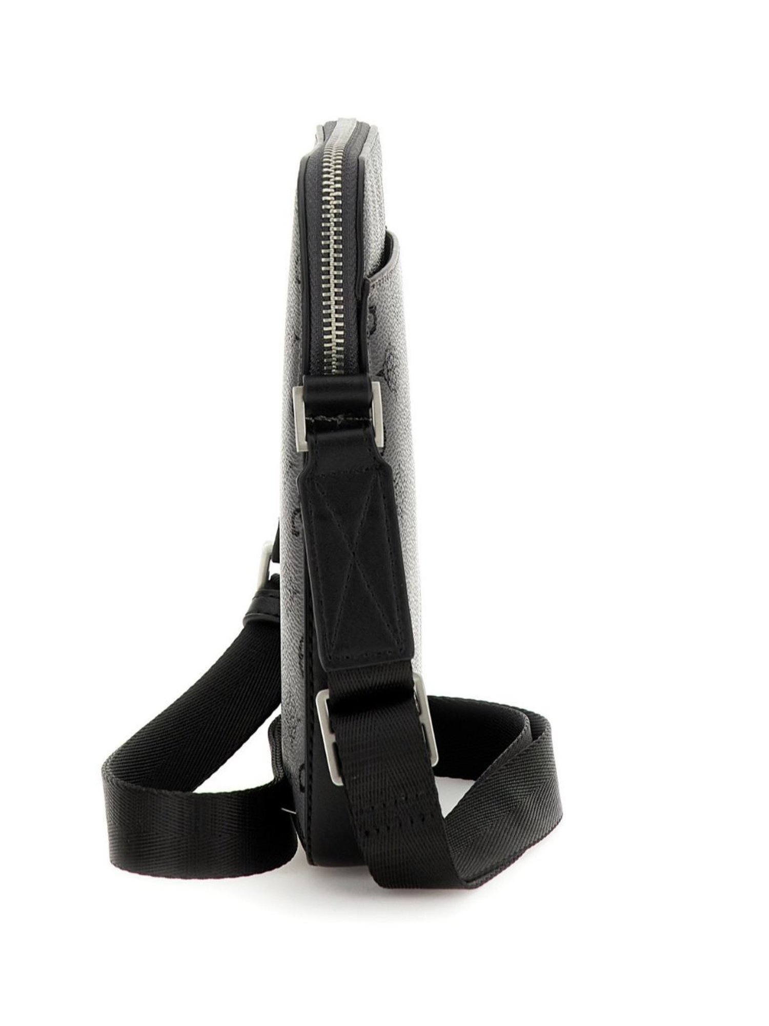 HiLEDER Brown Textured Small Leather 12 inch Cross Body Bag