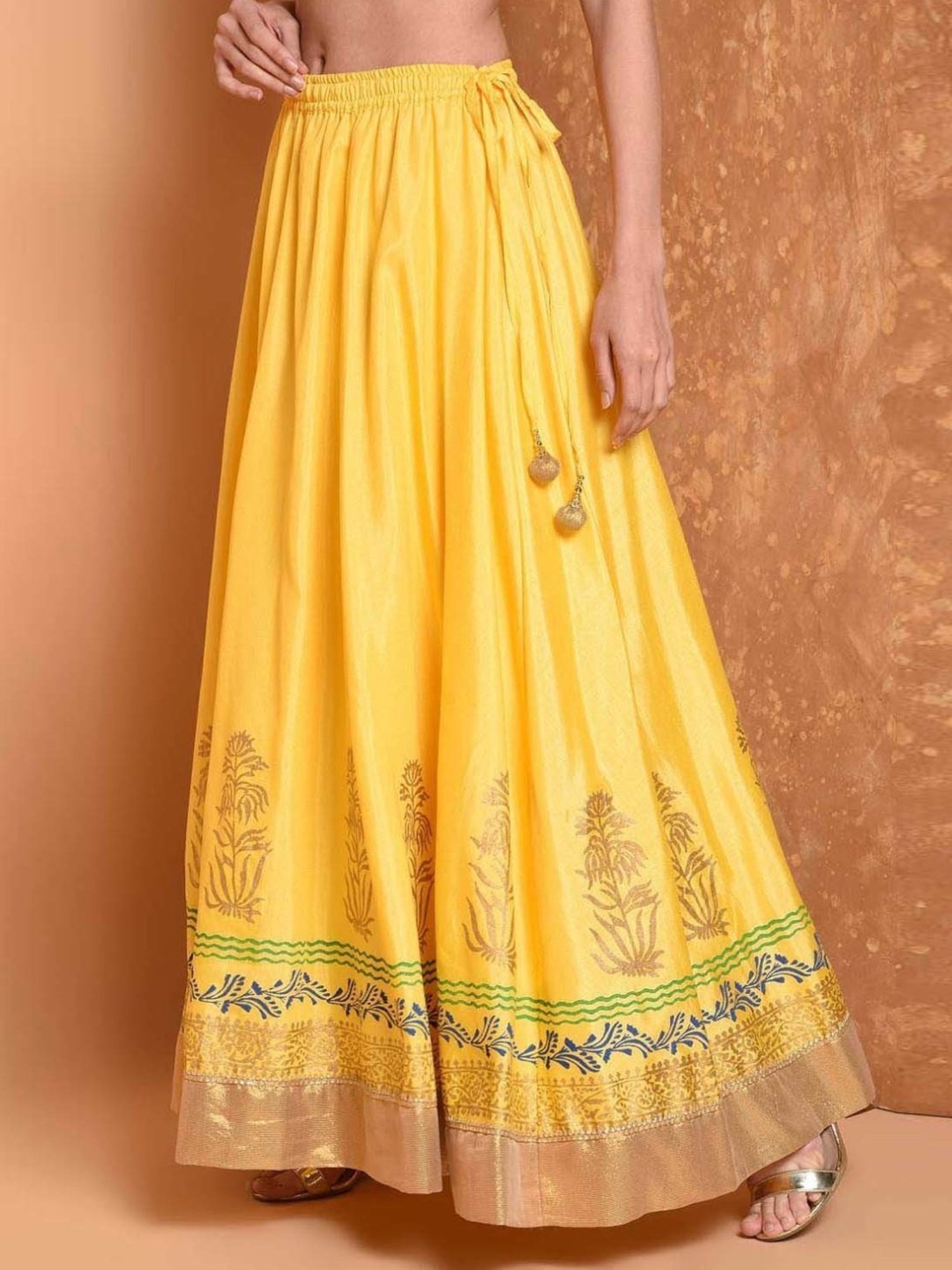 Belle Fille White Floral Print Skirt