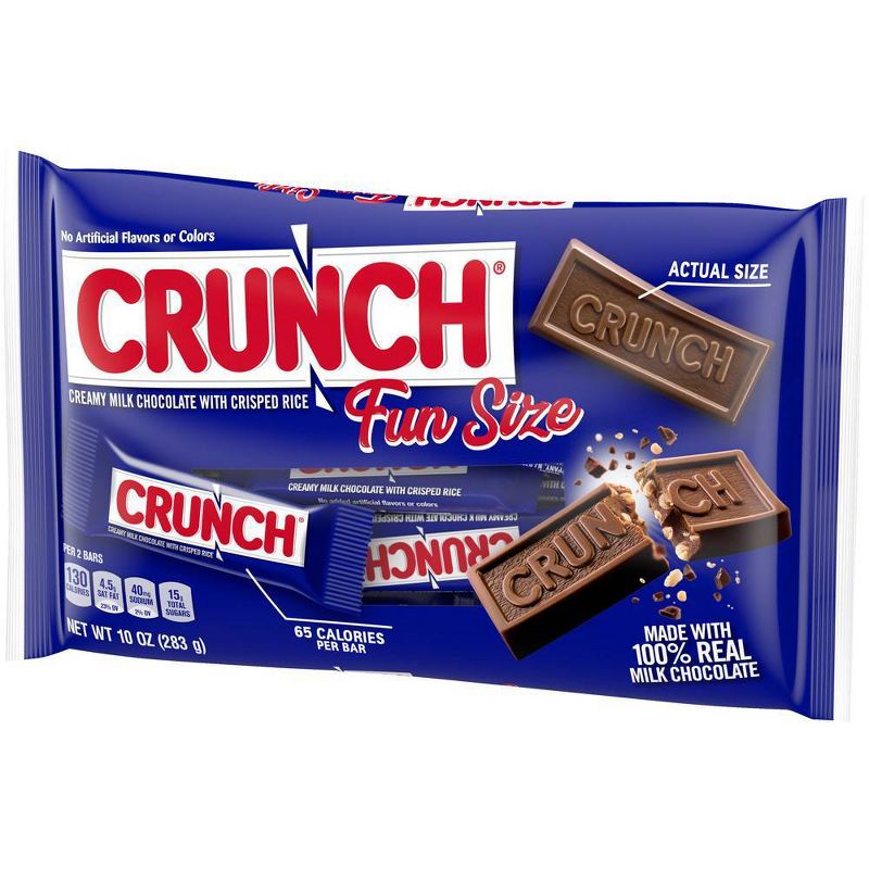 Crunch Fun Size Chocolate Bar 10oz Bag
