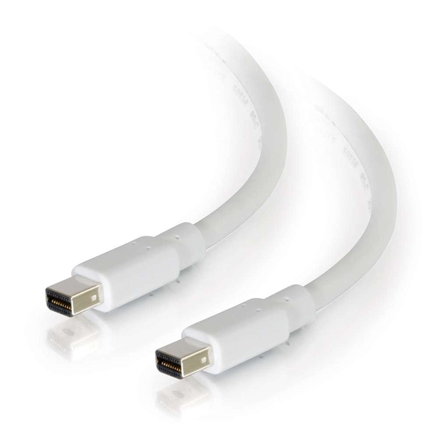 C2G 54412 Mini DisplayPort Cable M/M - Digital Audio Video, White (10 Feet, 3.04 Meters)