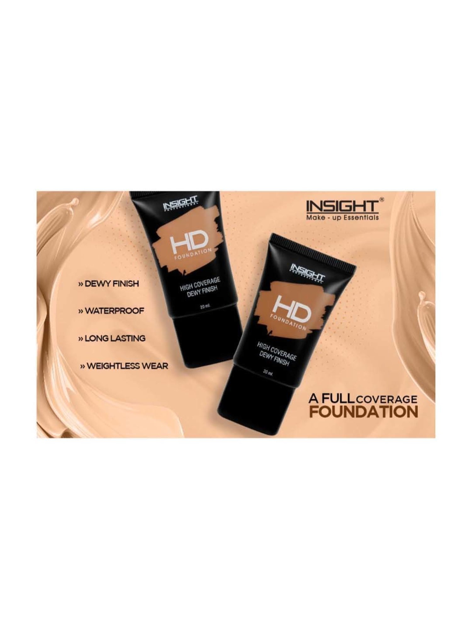Insight Cosmetics HD Foundation LN08 - 20 ml