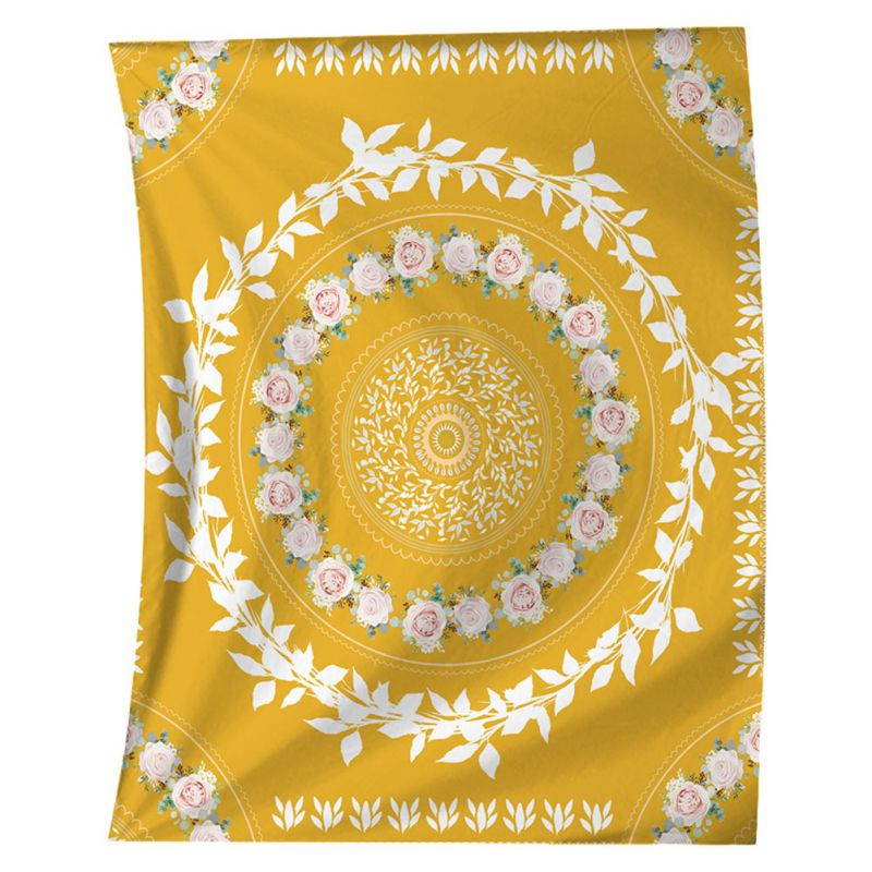 1Pc Household Wall Tapestry Decorative Background Cloth Fashion Beach Towel Bath Towel Shower Towel (Yellow)