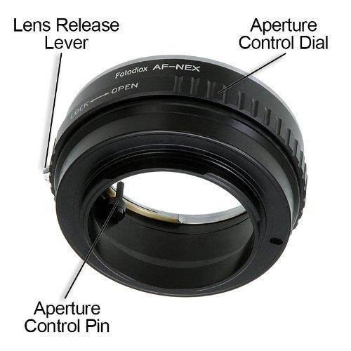 Fotodiox Lens Mount Adapter - Sony Alpha A-Mount (and Minolta AF) DSLR Lens to Sony Alpha E-Mount Mirrorless Camera Body