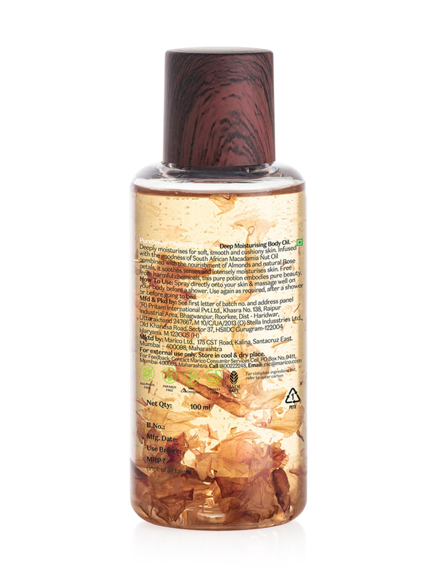 Pure Sense Macadamia Deep Moisturising Body Oil - 100 ml