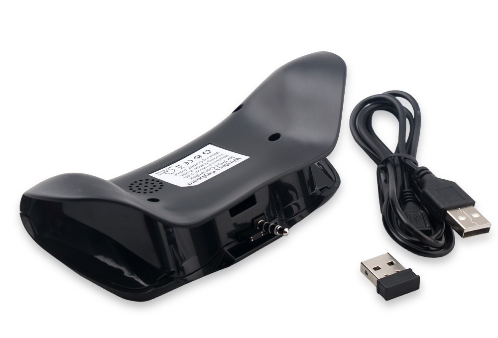 2.4G Mini Wireless Chatpad Message Controller Keyboard Keypad TP4-022 for PS4 Sony Play Station Controller Black Color