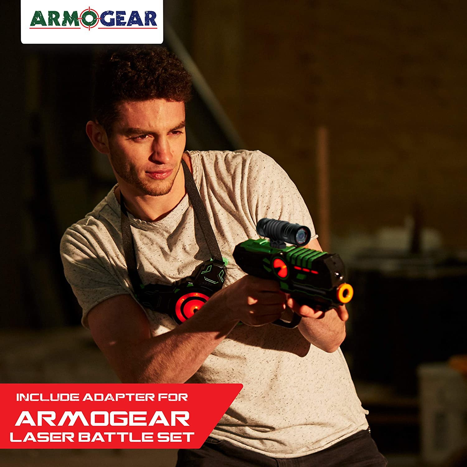 Armogear Kids Action Camera with Video Recording &ndash; Action Camera Mount on Bike, Helmet, or Laser Gun &ndash; Great Sports Accessory for Kids