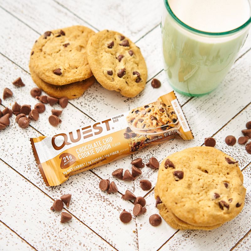 Quest Choc Chip Cookie Dough Bar - 8ct