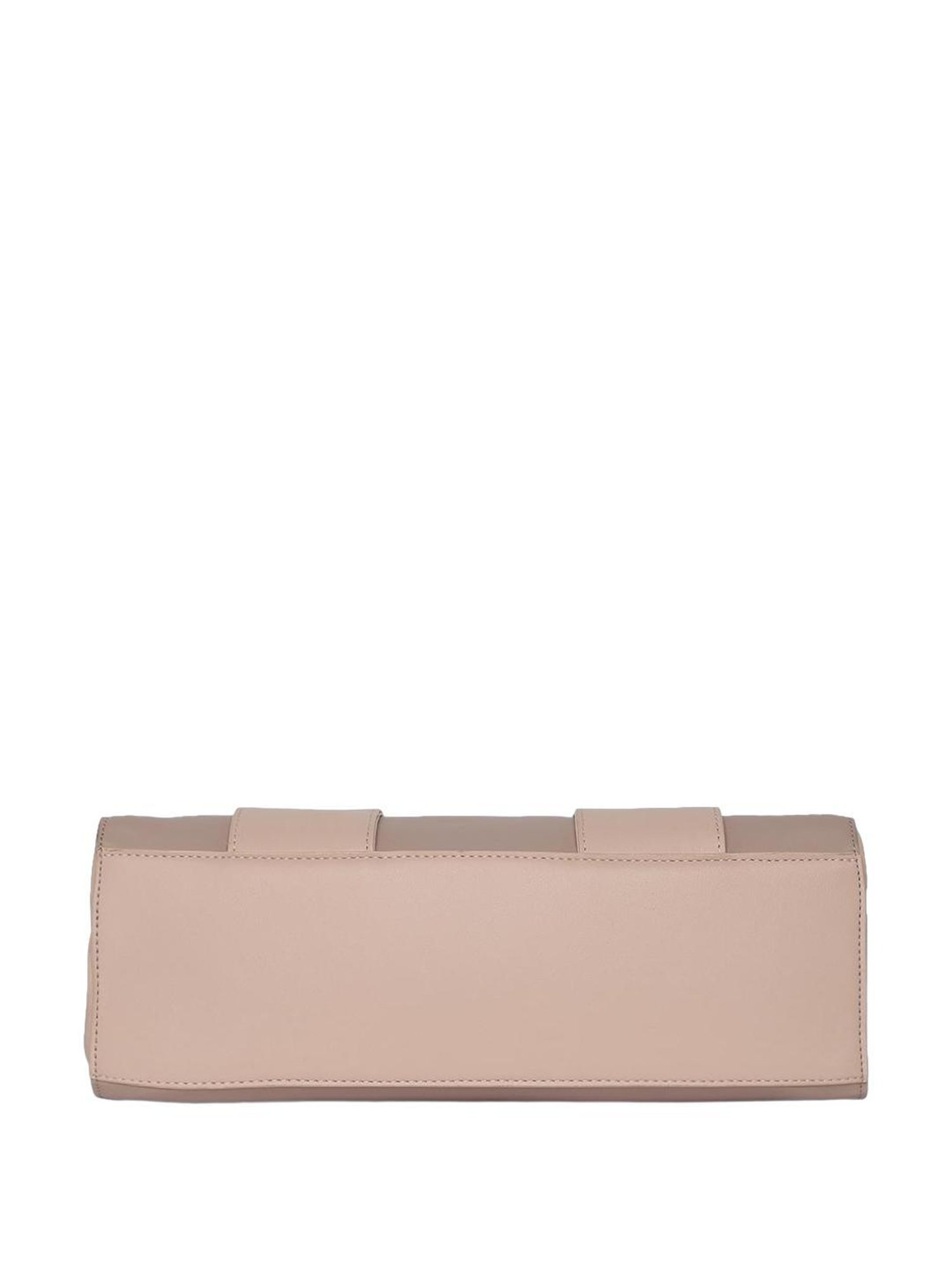 Caprese Ruby Light Pink Faux Leather Textured Handbag