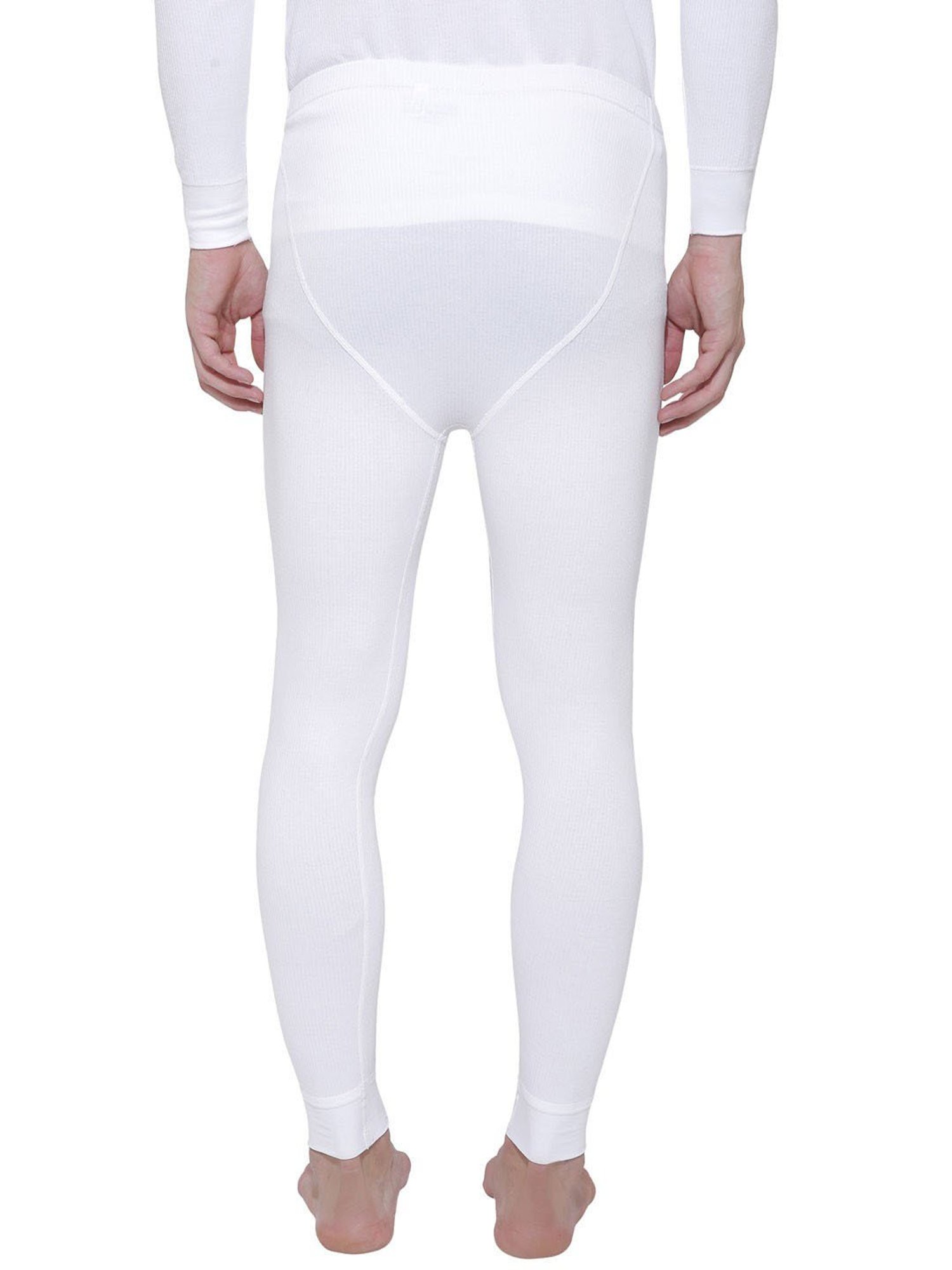Bodycare White Regular Fit Thermal Bottoms