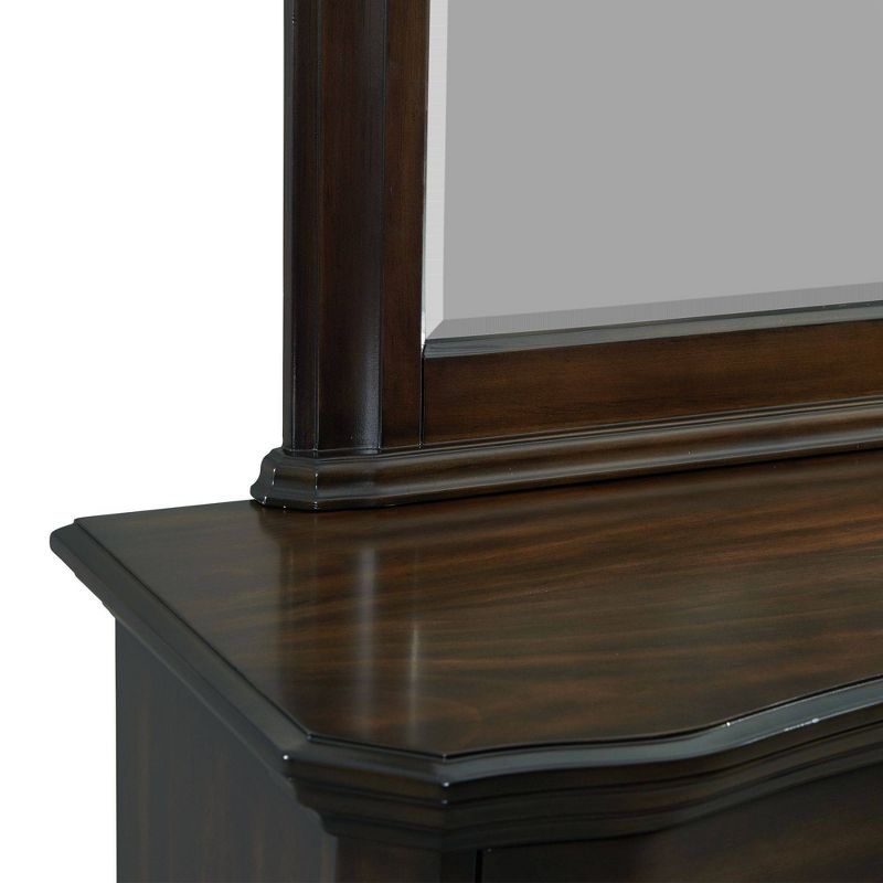 Serena 6 Drawer Dresser with Mirror Espresso - Picket House Furnishings