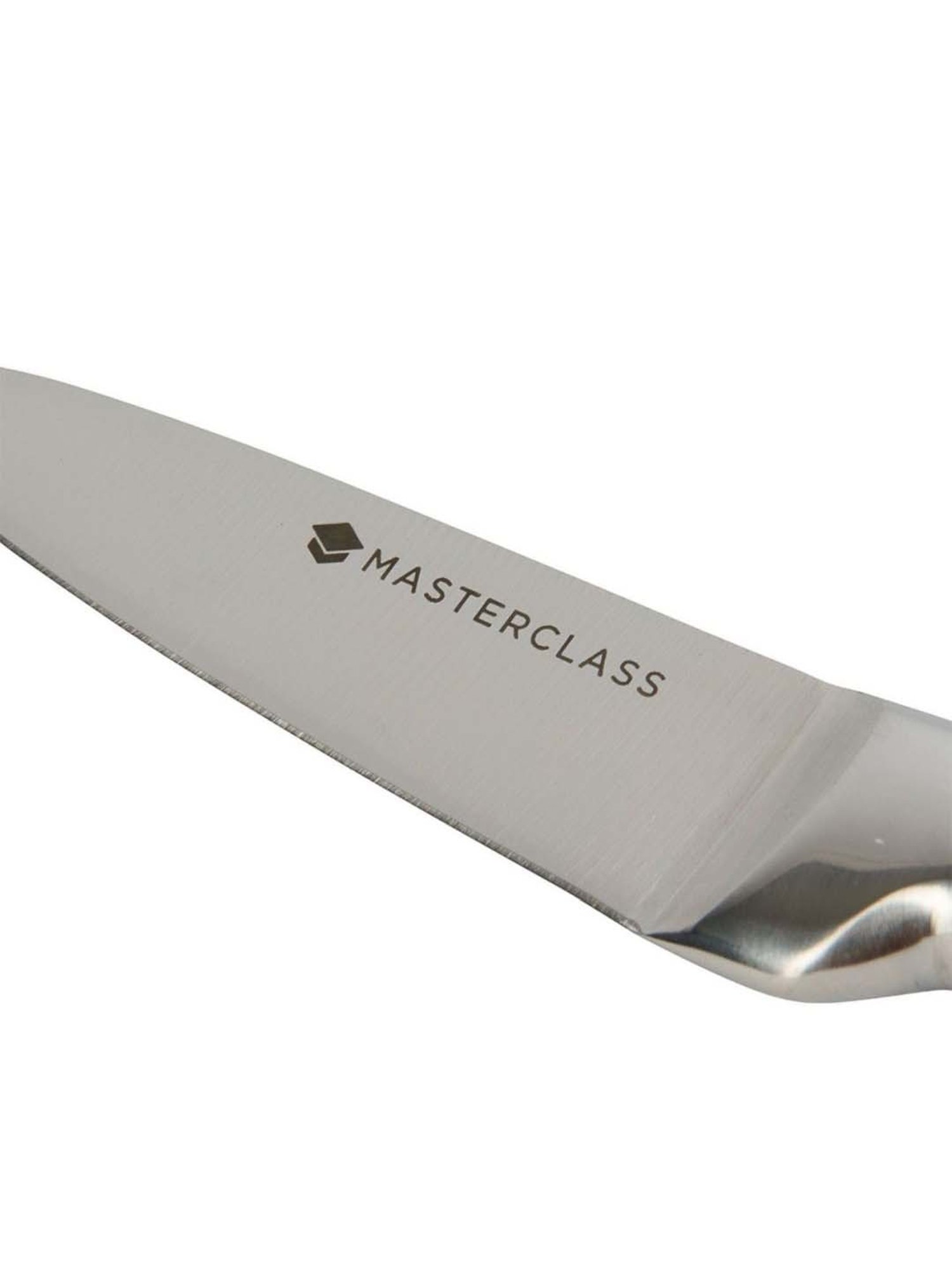 MasterClass Silver Medium Stainless Steel Acero Paring Knife - 9 cm