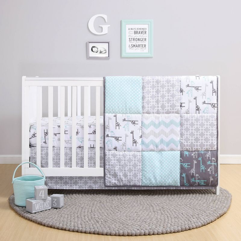 The Peanutshell Addison Crib Bedding Set - 3pc