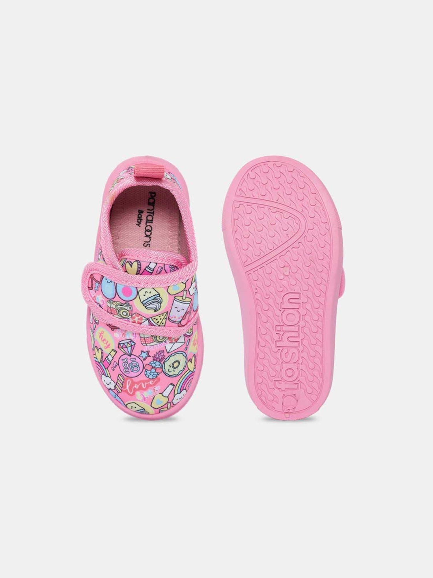 Pantaloons Baby Pink Velcro Shoes