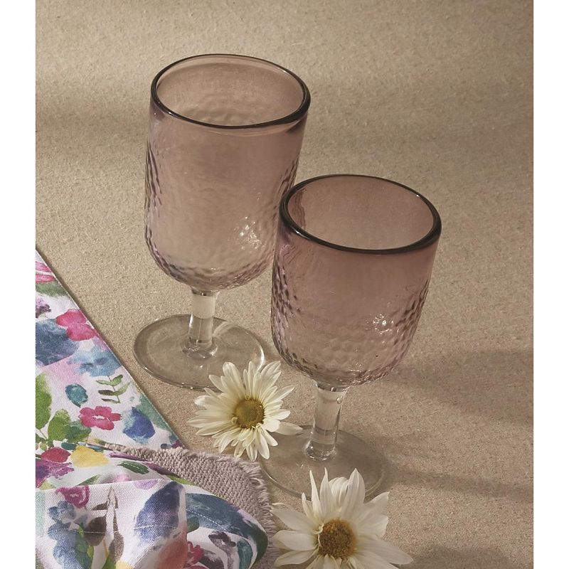 Split P Hammered Goblet Set - Orchid