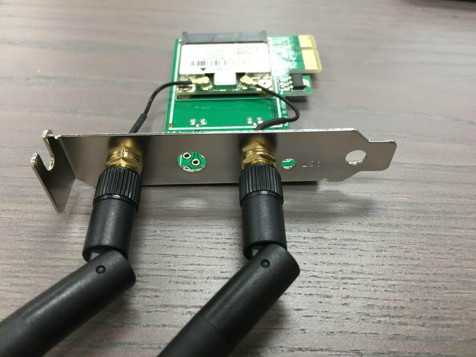 300Mbps Wireless PCI-E X1 WiFi Network Adapter LAN Card for Desktop PC+2 Antenna